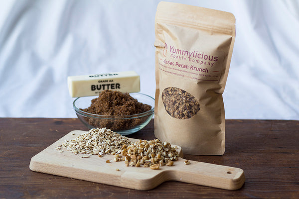 Great tasting granola made with organic oats and dark brown sugar
