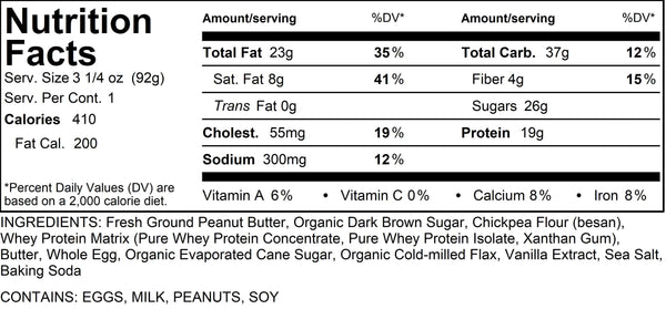 Peanut Butter Protein Cookie (Gluten-Free ingredients)
