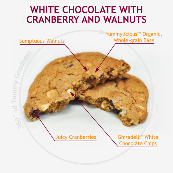 WHITE CHOCOLATE W/ CRANBERRIES AND WALNUTS